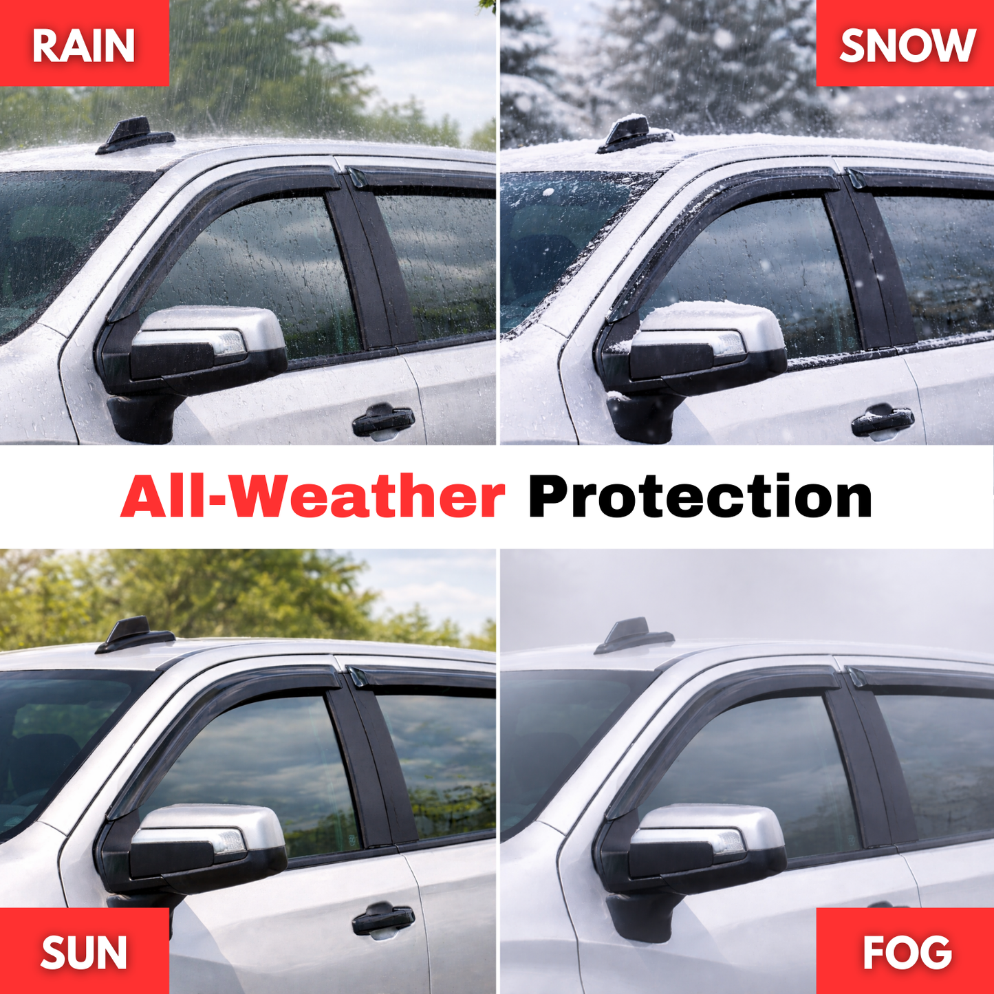 Pare-soleils pour Acura TLX 2015-2020, 4 pièces