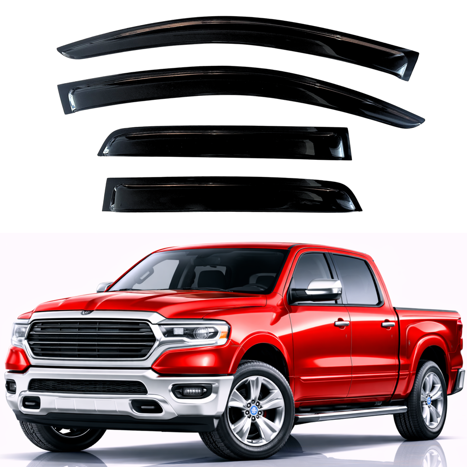 Window Visors for 2019-2026 RAM 1500 Crew Cab