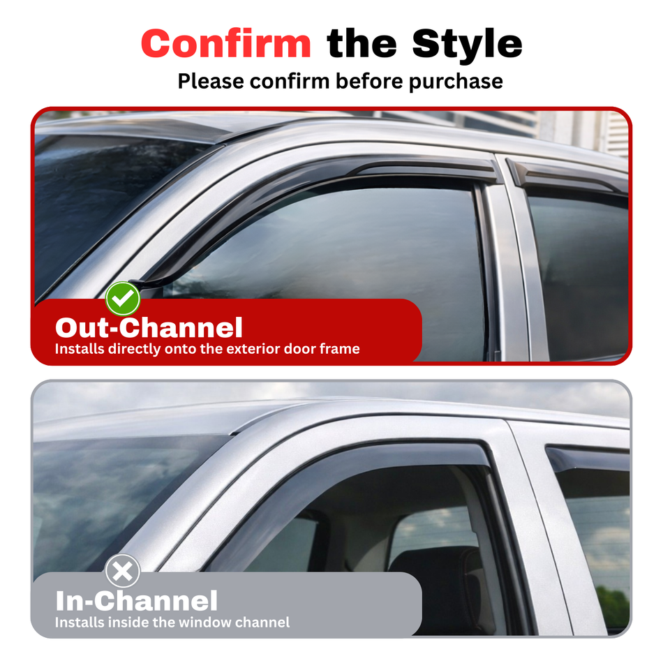 Window Visors for 2011-2026 Dodge Durango