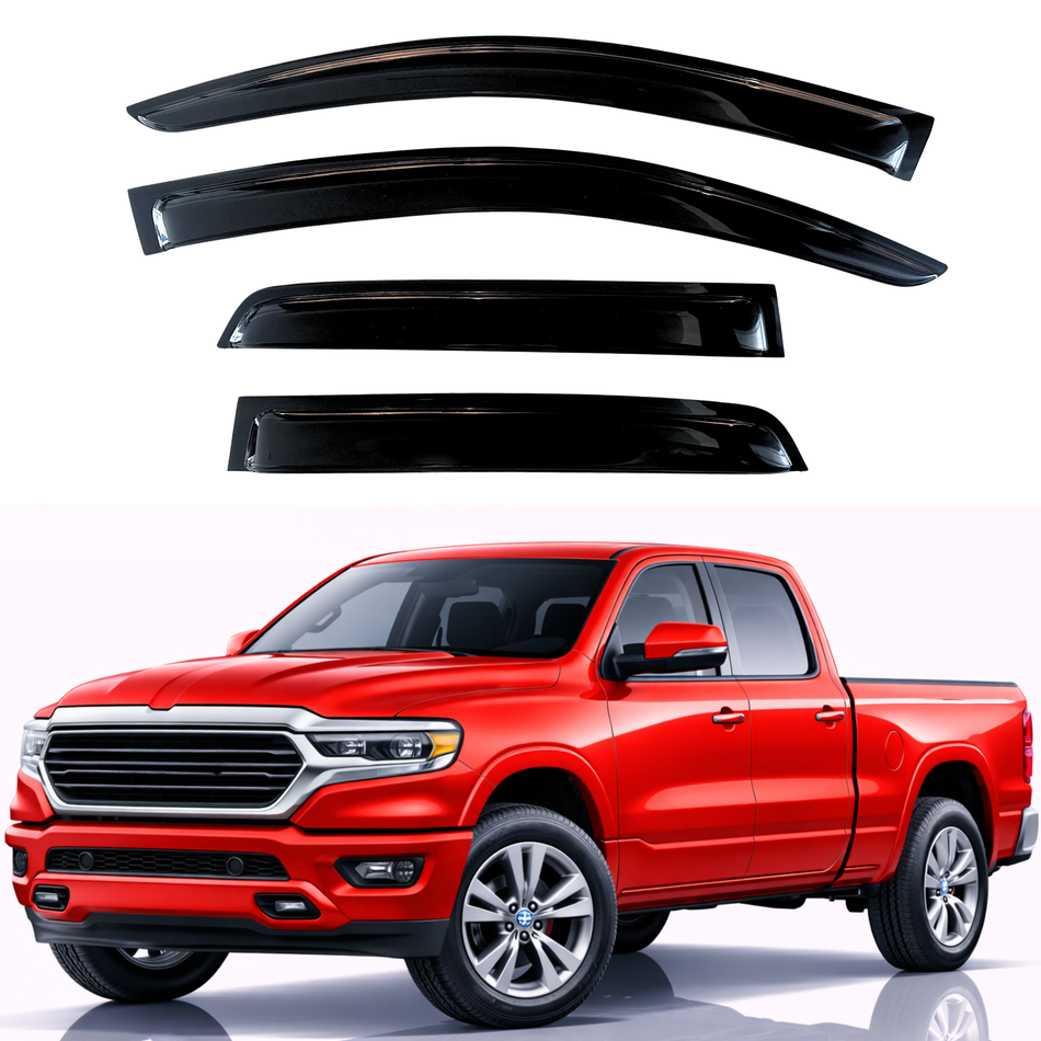 Window Visors for 2019-2026 RAM 1500 Quab Cab