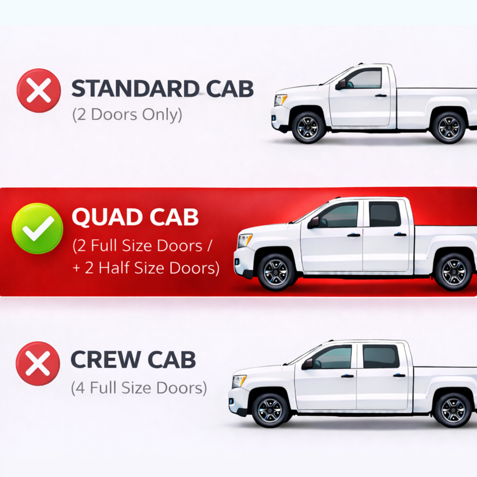 Window Visors for 2019-2026 RAM 1500 Quab Cab