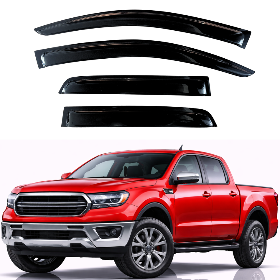Window Visors for 2019-2023 Ford Ranger SuperCrew