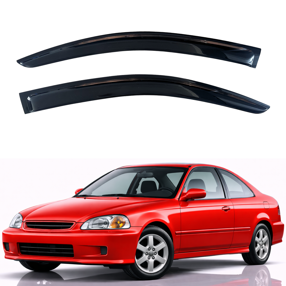 Window Visors for 1996-2000 Honda Civic Coupe