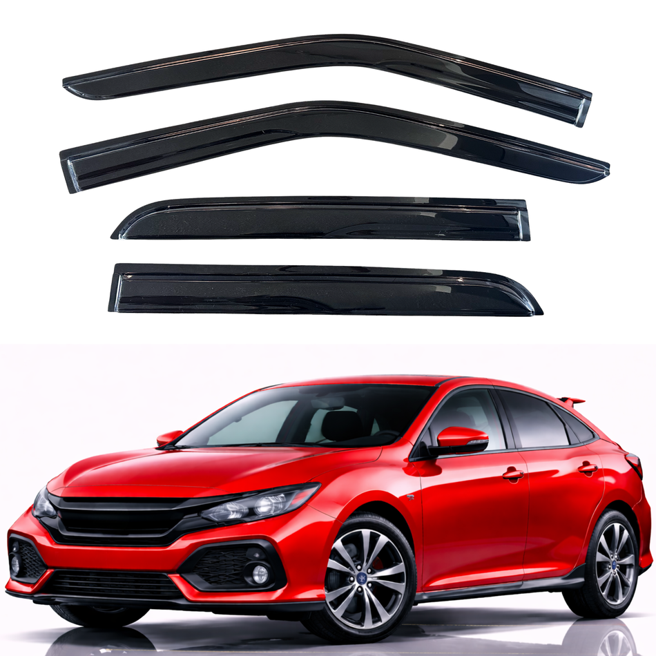 Window Visors for 2016-2021 Honda Civic Hatchback