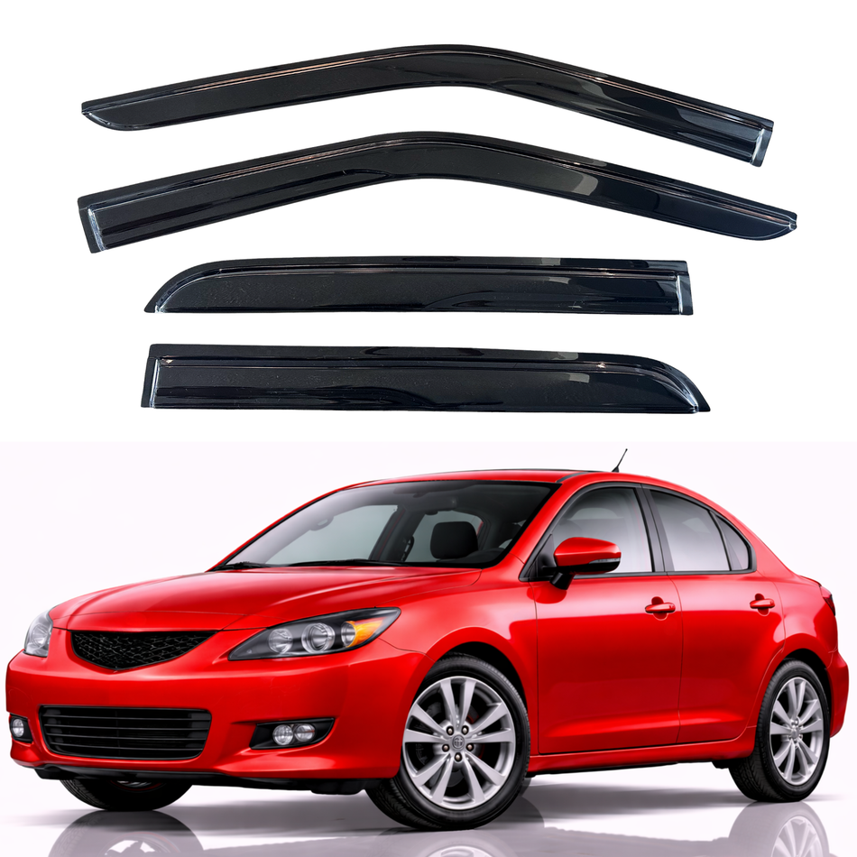 Window Visors for 2004-2009 Mazda 3 Sedan