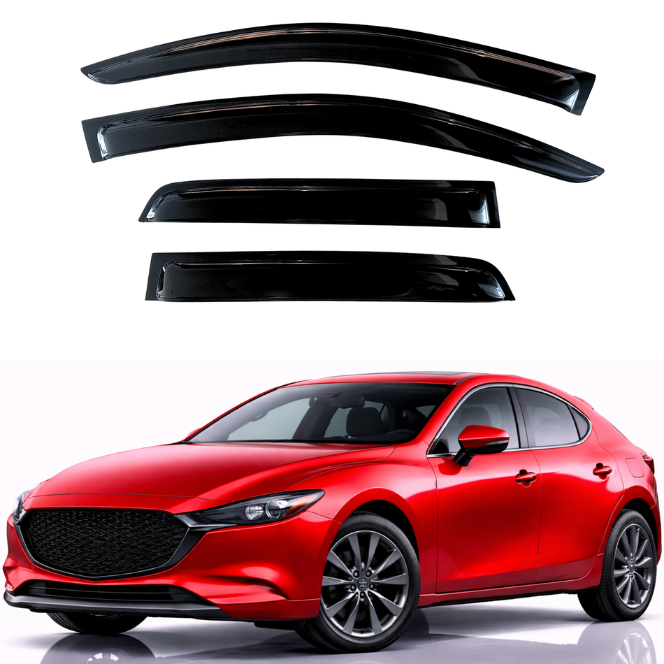 Window Visors for 2019-2024 Mazda 3 Hatchback