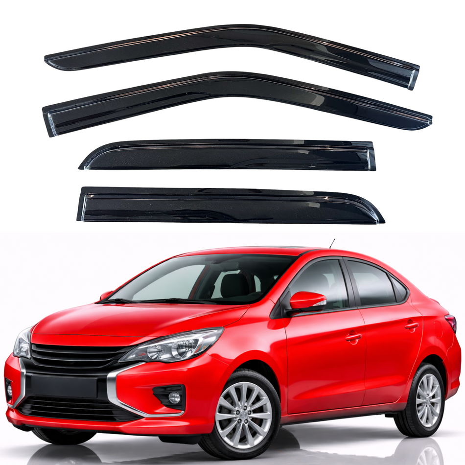 Window Visors for 2014-2022 Mitsubishi Mirage Sedan