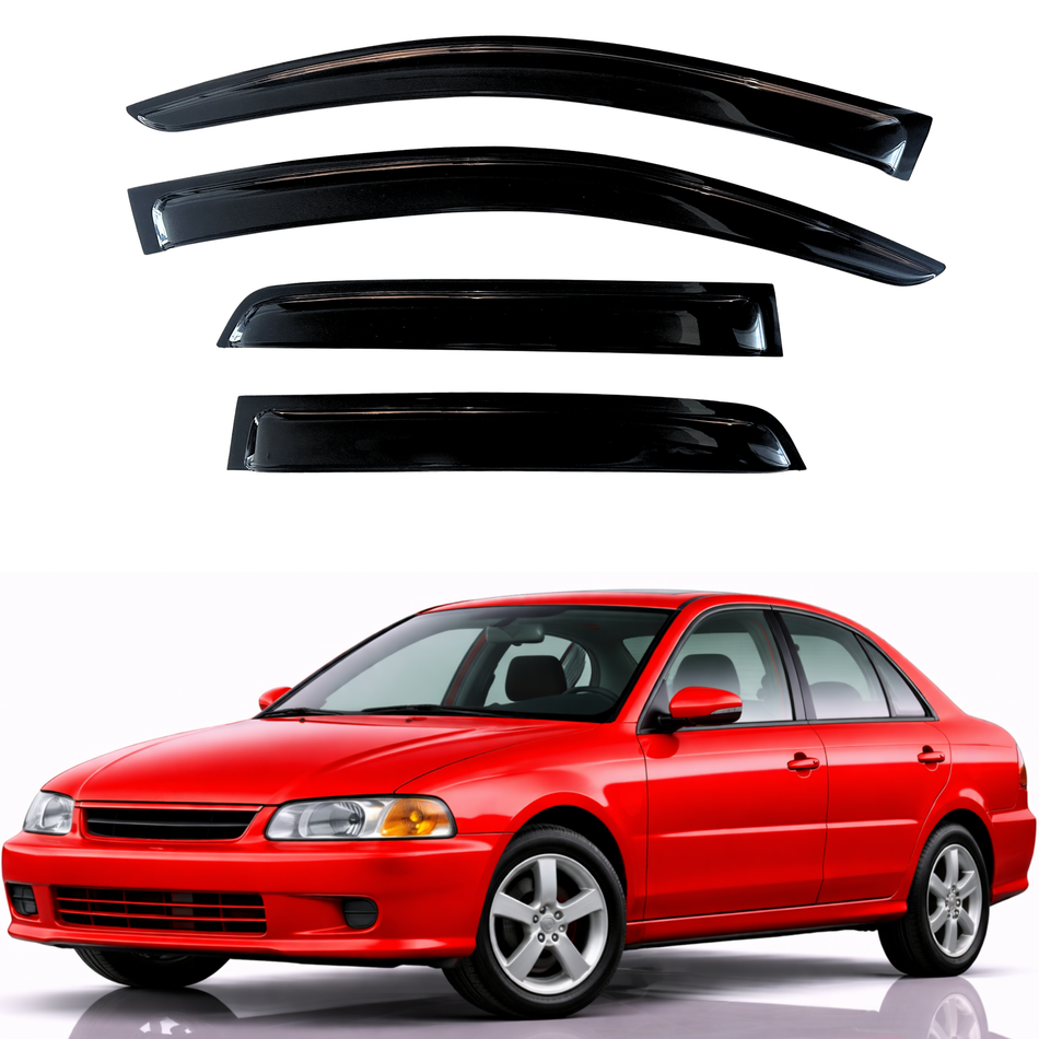 Window Visors for 1997-2001 Mitsubishi Mirage Sedan