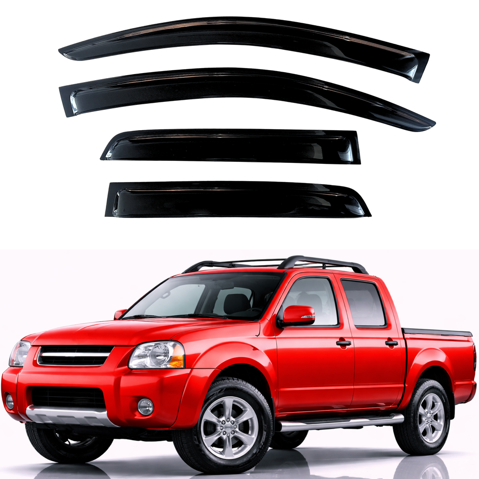 Window Visors for 2000-2004 Nissan Frontier Crew Cab
