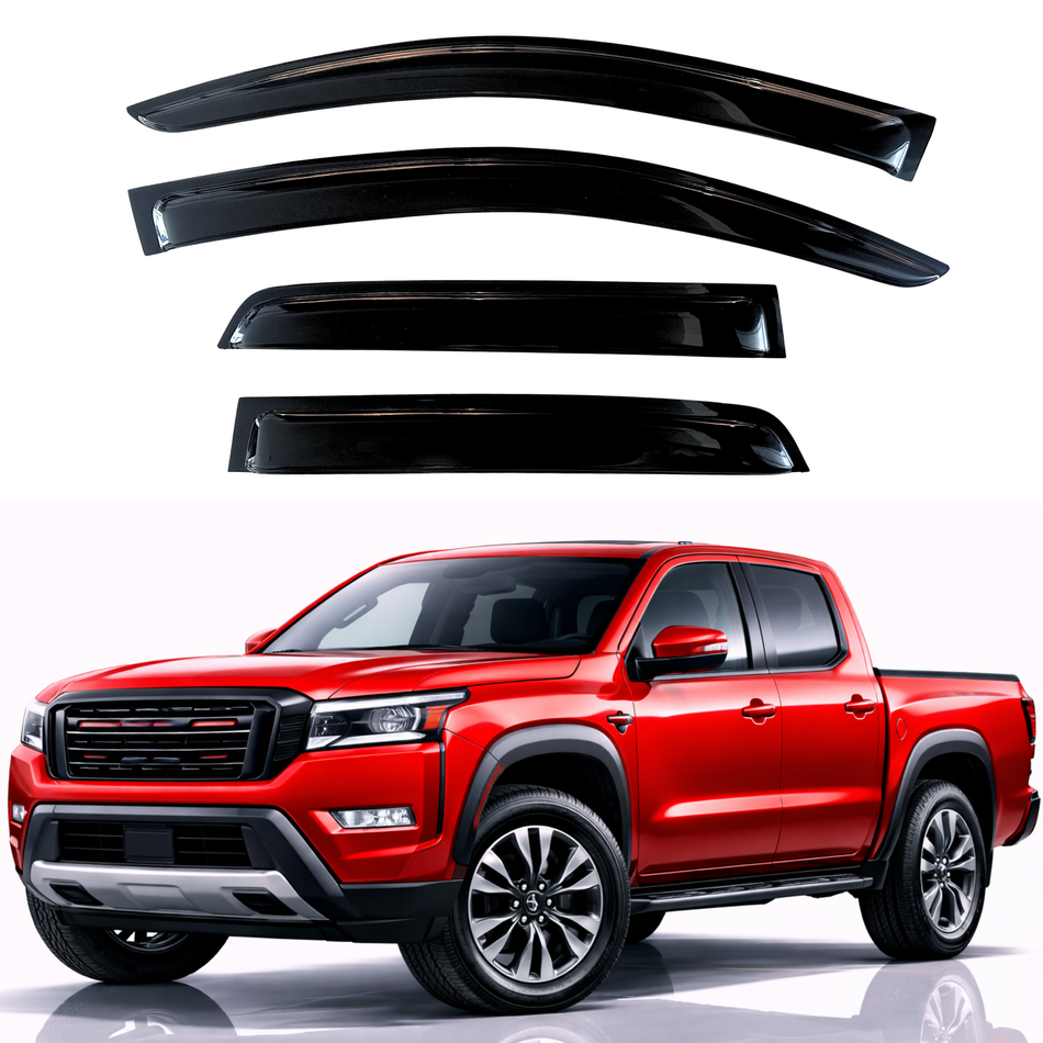 Window Visors for 2022-2026 Nissan Frontier Crew Cab
