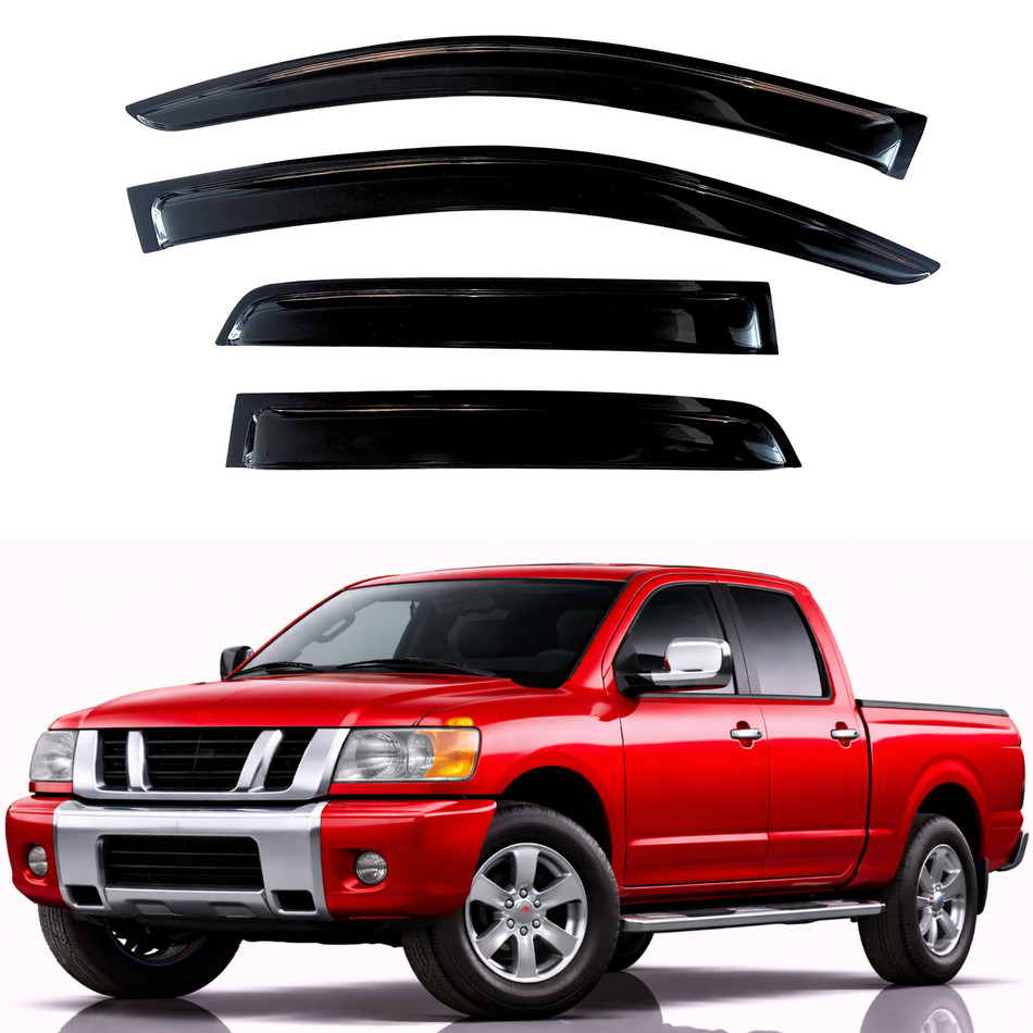 Window Visors for 2004-2015 Nissan Titan Crew Cab