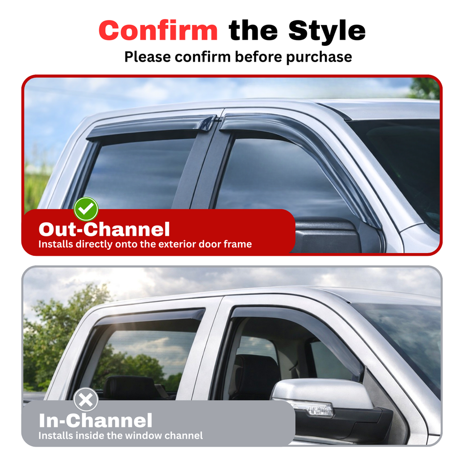 Window Visors for 2000-2005 Toyota Echo Sedan