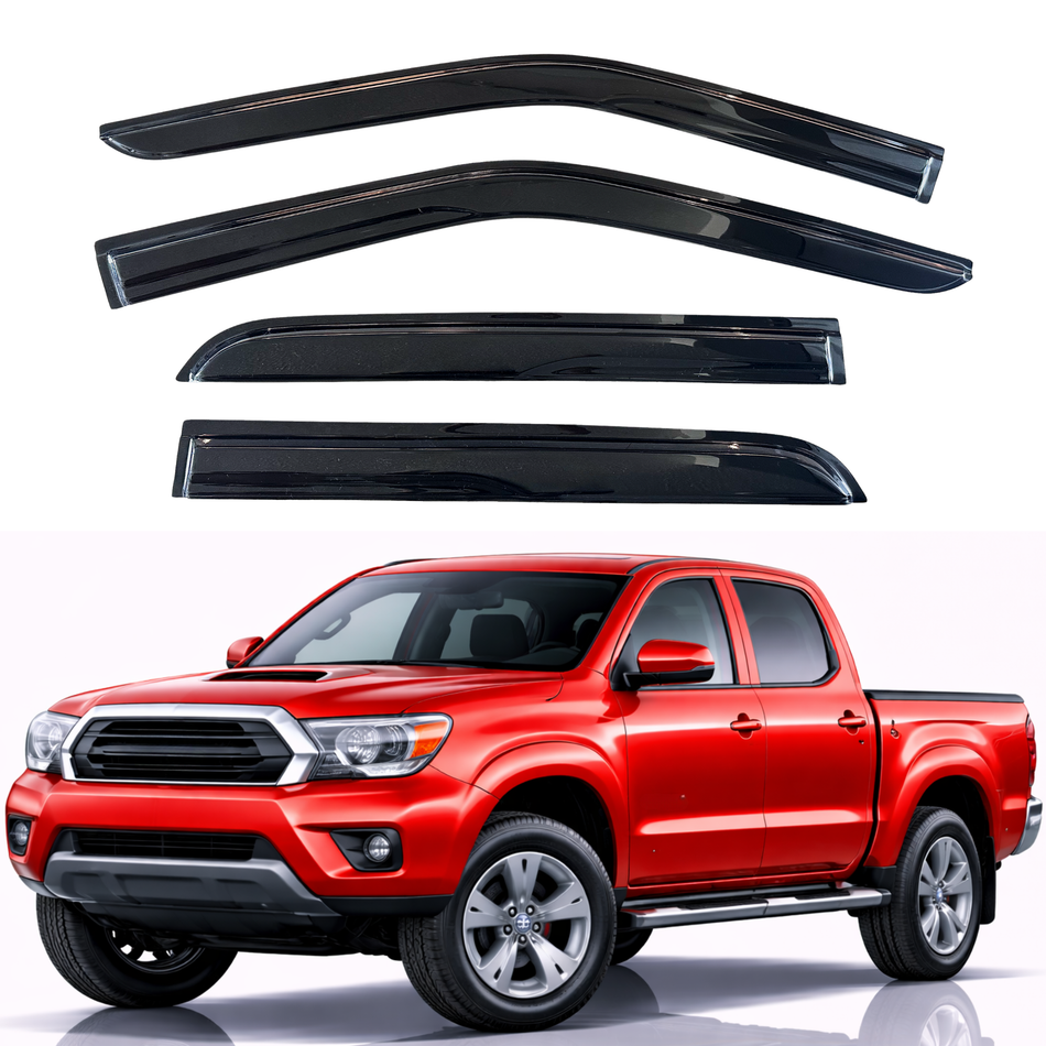 Window Visors for 2005-2015 Toyota Tacoma Double Cab