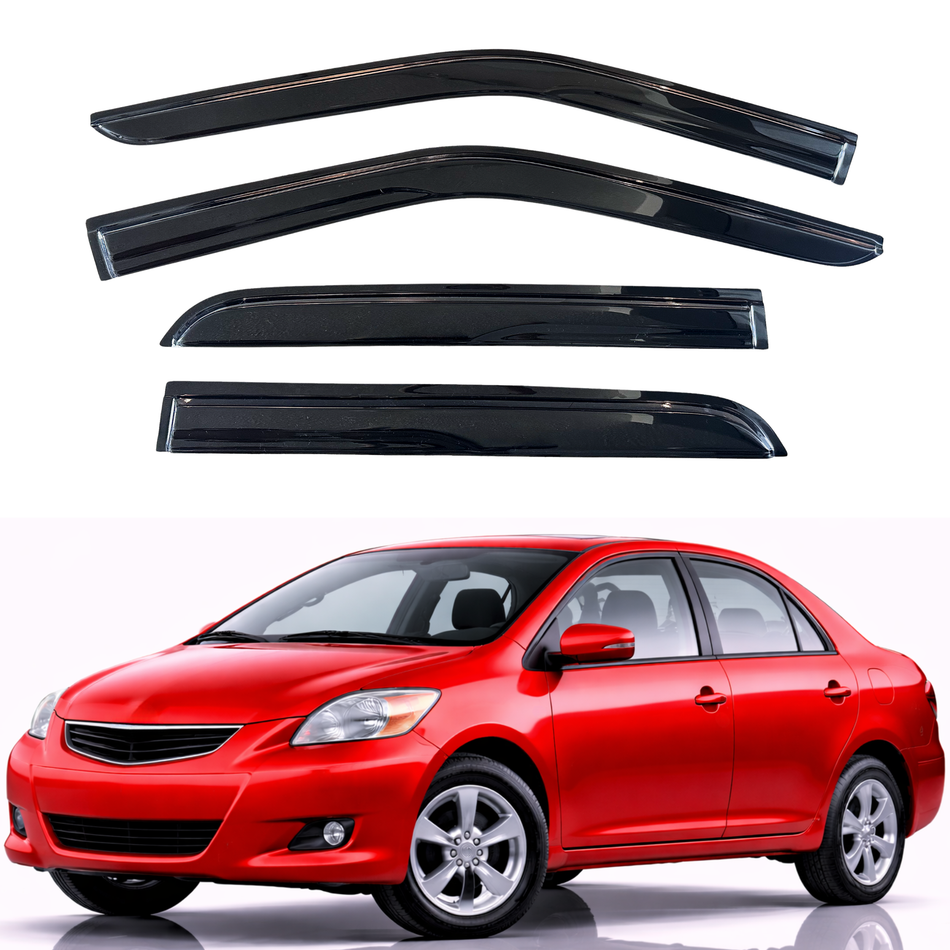 Window Visors for 2007-2013 Toyota Yaris Sedan