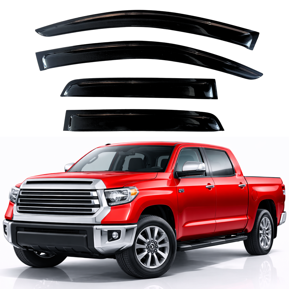 Window Visors for 2007-2021 Toyota Tundra Crewmax