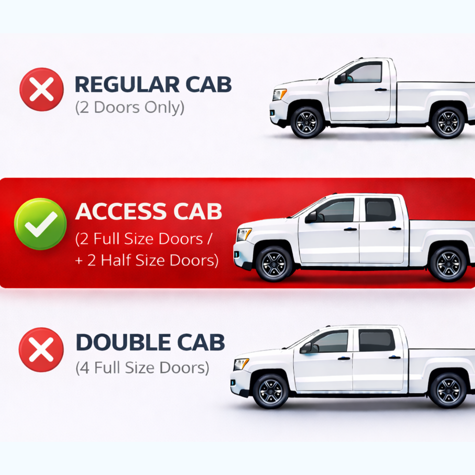 Window Visors for 2000-2006 Toyota Tundra Access Cab