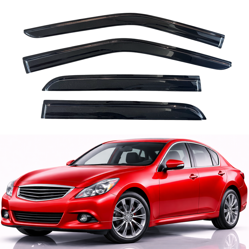 Window Visors for 2007-2015 Infiniti G35 G37 G25 Q40