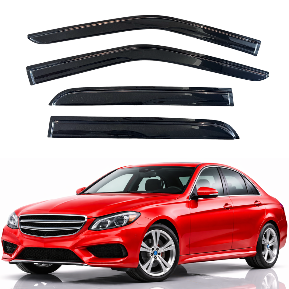 Window Visors for 2010-2016 Mercedes-Benz E-Class Sedan