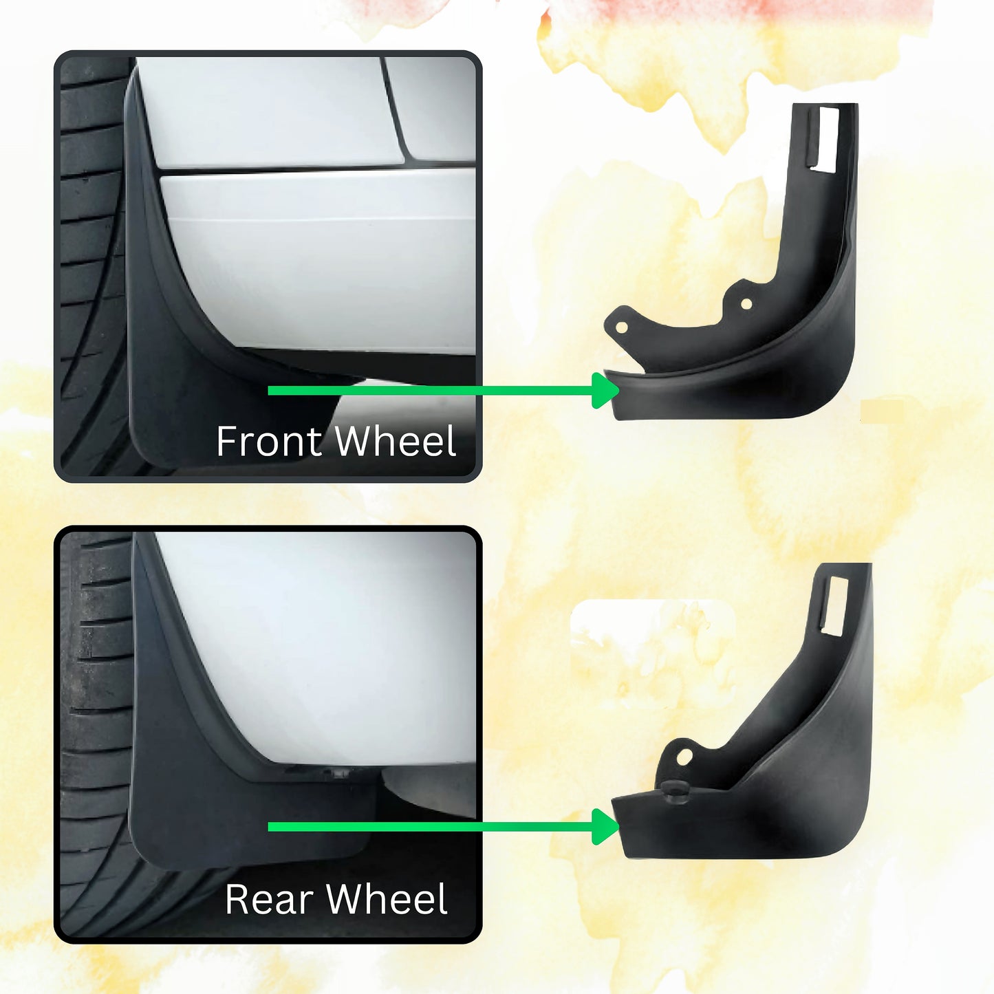 Mud Flap for Kia EV9 2023-2024 (Without Running Board), 4-Piece