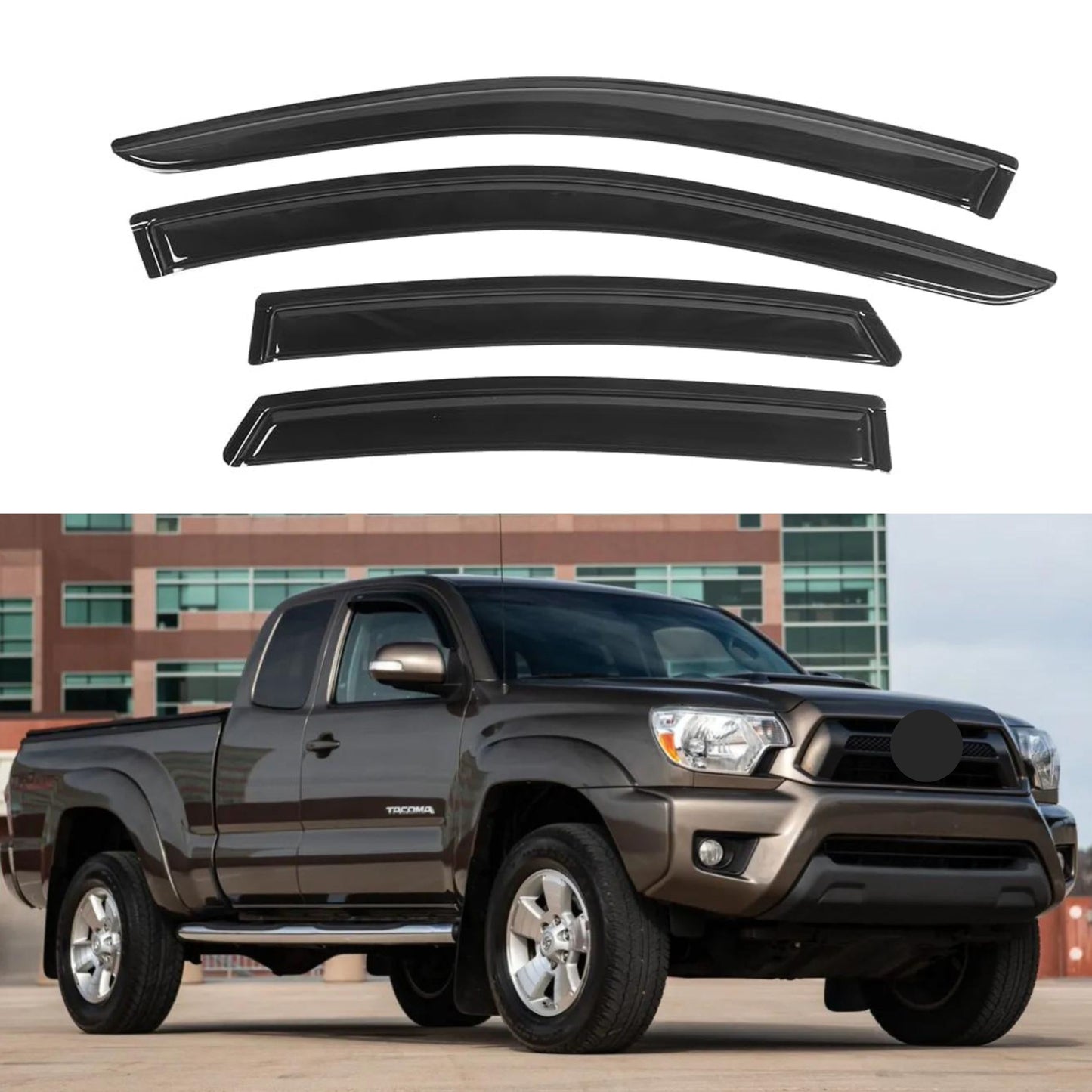 Pare-soleils pour Toyota Tacoma Access Cab 2005-2015, 4 pièces