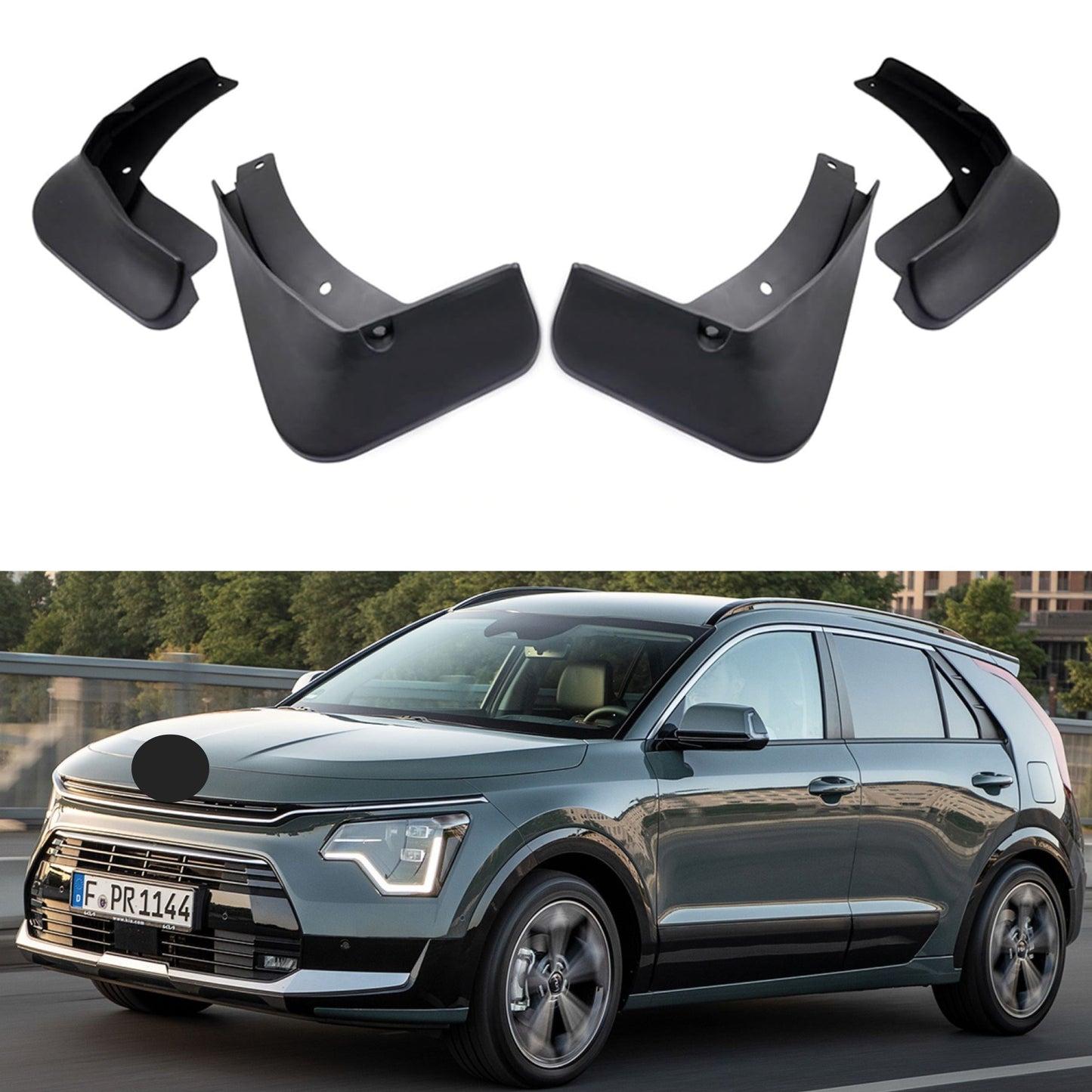 Bavette garde-boue pour Kia Niro 2023-2024, 4 pièces