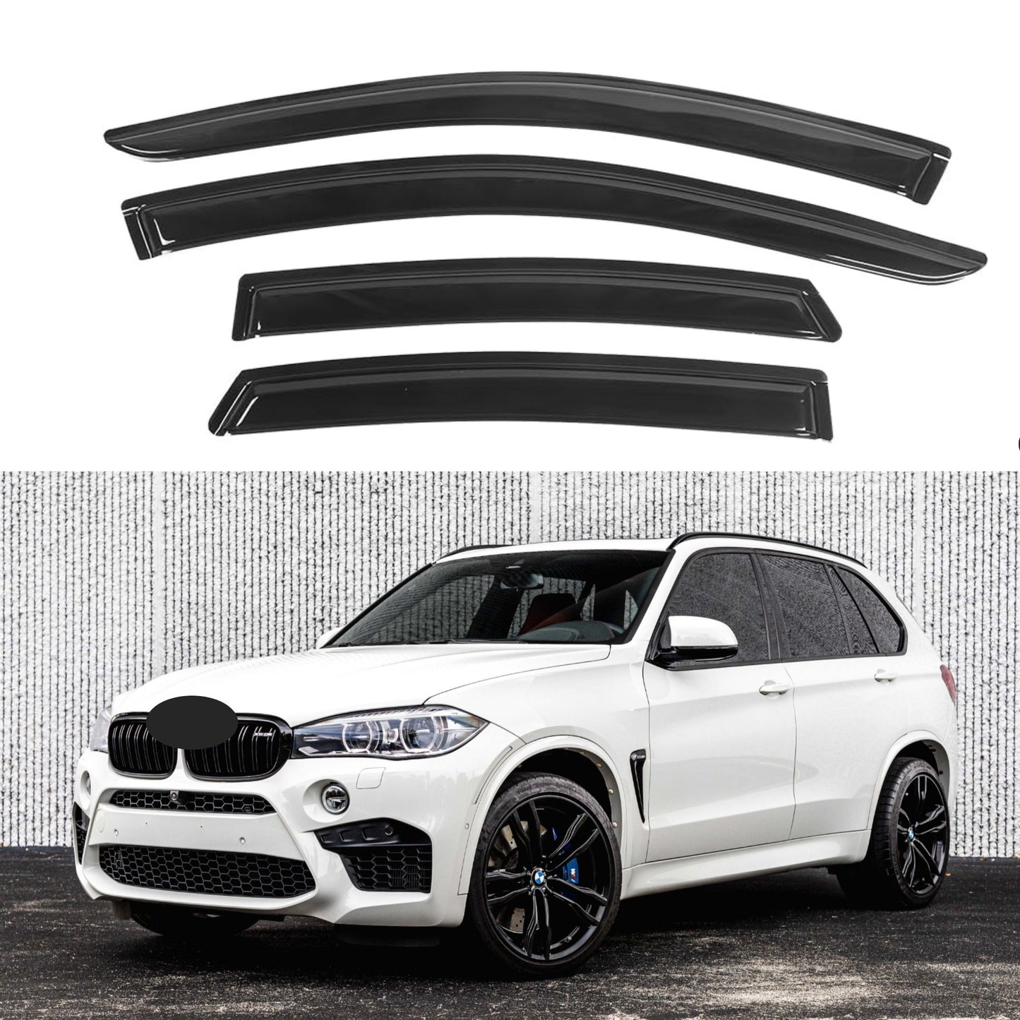 Pare-soleils pour BMW X5 E70 F15 2007-2018, 4 pièces