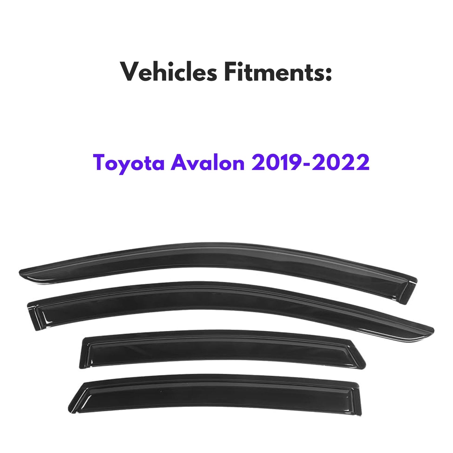Window Visors for Toyota Avalon 2019-2022, 4-Piece