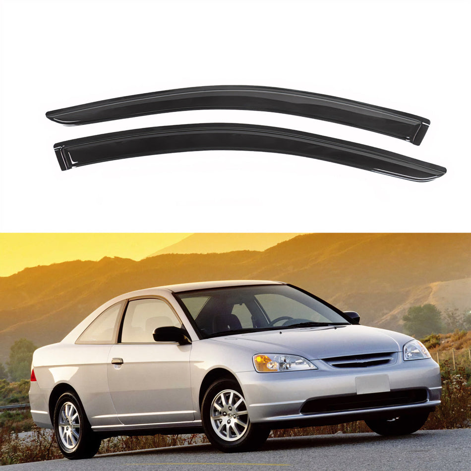 Pare-soleils pour Honda Civic Coupé 2001-2005, 4 pièces