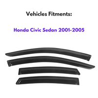 Pare-soleils pour Honda Civic Sedan 2001-2005, 4 pièces