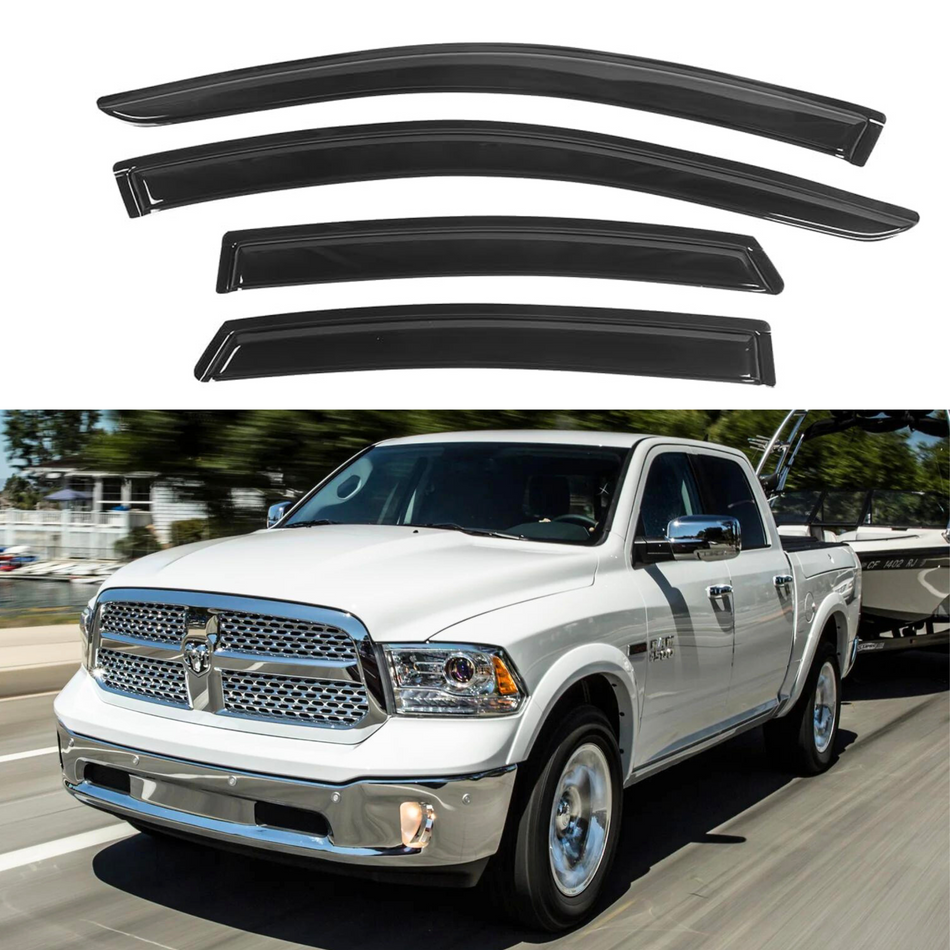 Pare-soleils pour Dodge Ram 1500 Quad Cab 2009-2018, 4 pièces