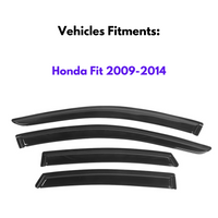 Pare-soleils pour Honda Fit 2009-2014, 4 pièces