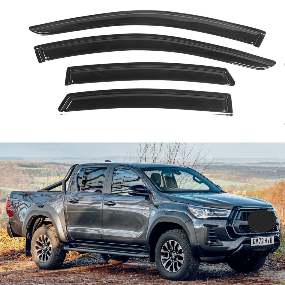 Pare-soleils pour Toyota Hilux Double Cab 2016-2023, 4 pièces