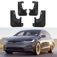 Garde-boue pour Tesla Model X 6-7 passagers 2022-2024, 4 pièces