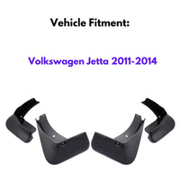 Bavette garde-boue pour Volkswagen Jetta 2011-2014, 4 pièces
