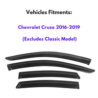 Pare-soleils pour Chevrolet Cruze 2016-2019 (à l'exclusion du modèle classique), 4 pièces