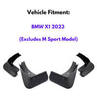 Garde-boue pour BMW X1 2023 (à l'exclusion du modèle M Sport), 4 pièces