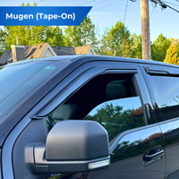 Outside Mount Tape-On Mugen style window visors for Acura TL 2004–2008 showing clean exterior appearance