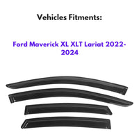 Pare-soleils pour Ford Maverick XL XLT Lariat 2022-2024, 4 pièces