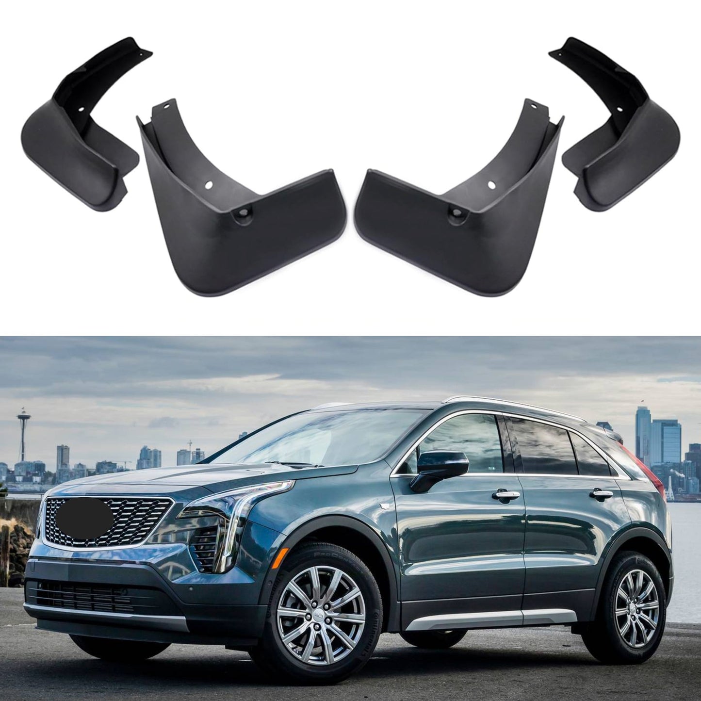Garde-boue pour Cadillac XT4 2018-2023, 4 pièces