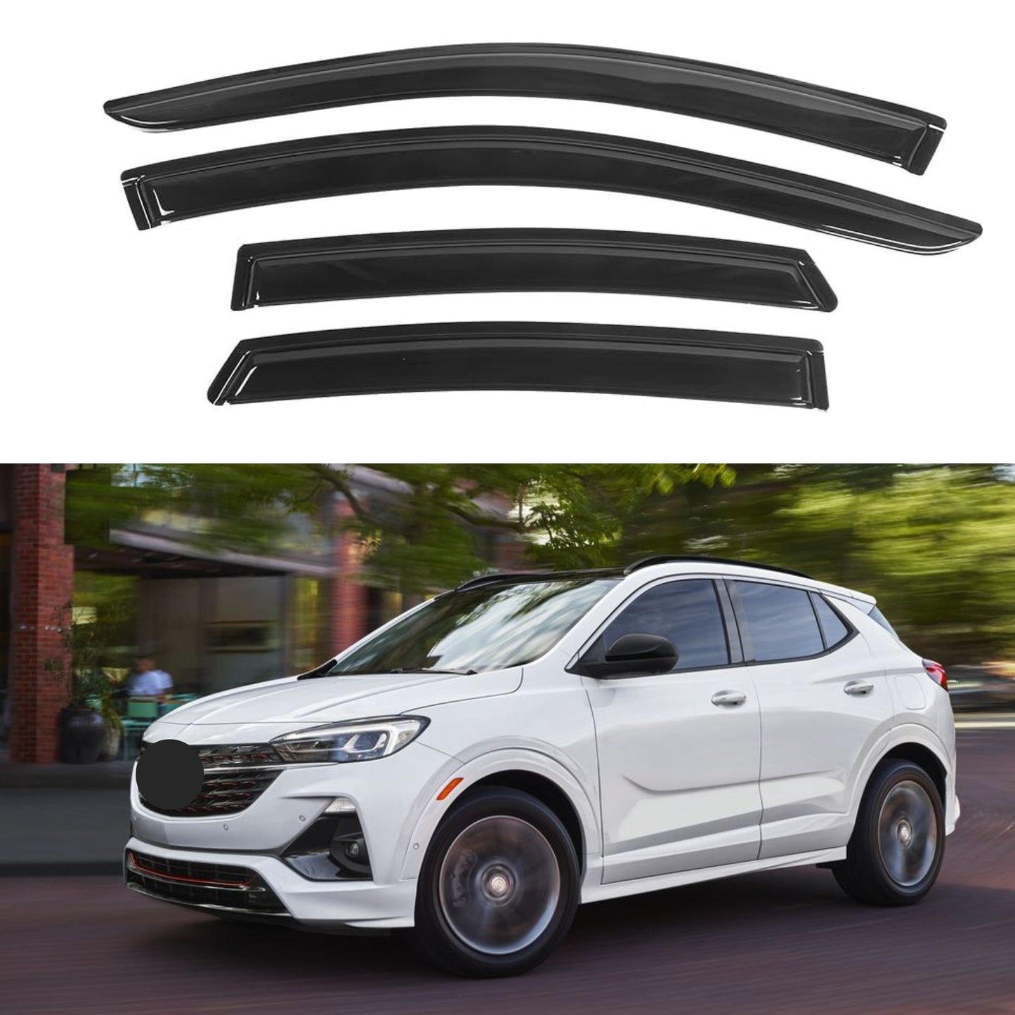 Pare-soleils pour Buick Encore 2013-2022 (ne convient pas à Encore GX) et Chevrolet Trax 2014-2022, 4 pièces