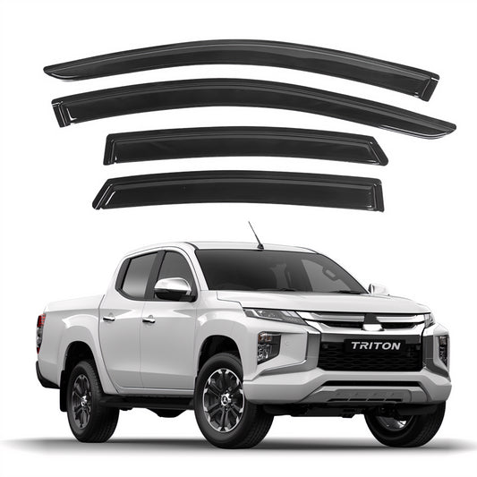 Pare-soleils pour Mitsubishi L200 Double Cab 2015-2023 et Mitsubishi Triton Double Cab 2015-2023, 4 pièces