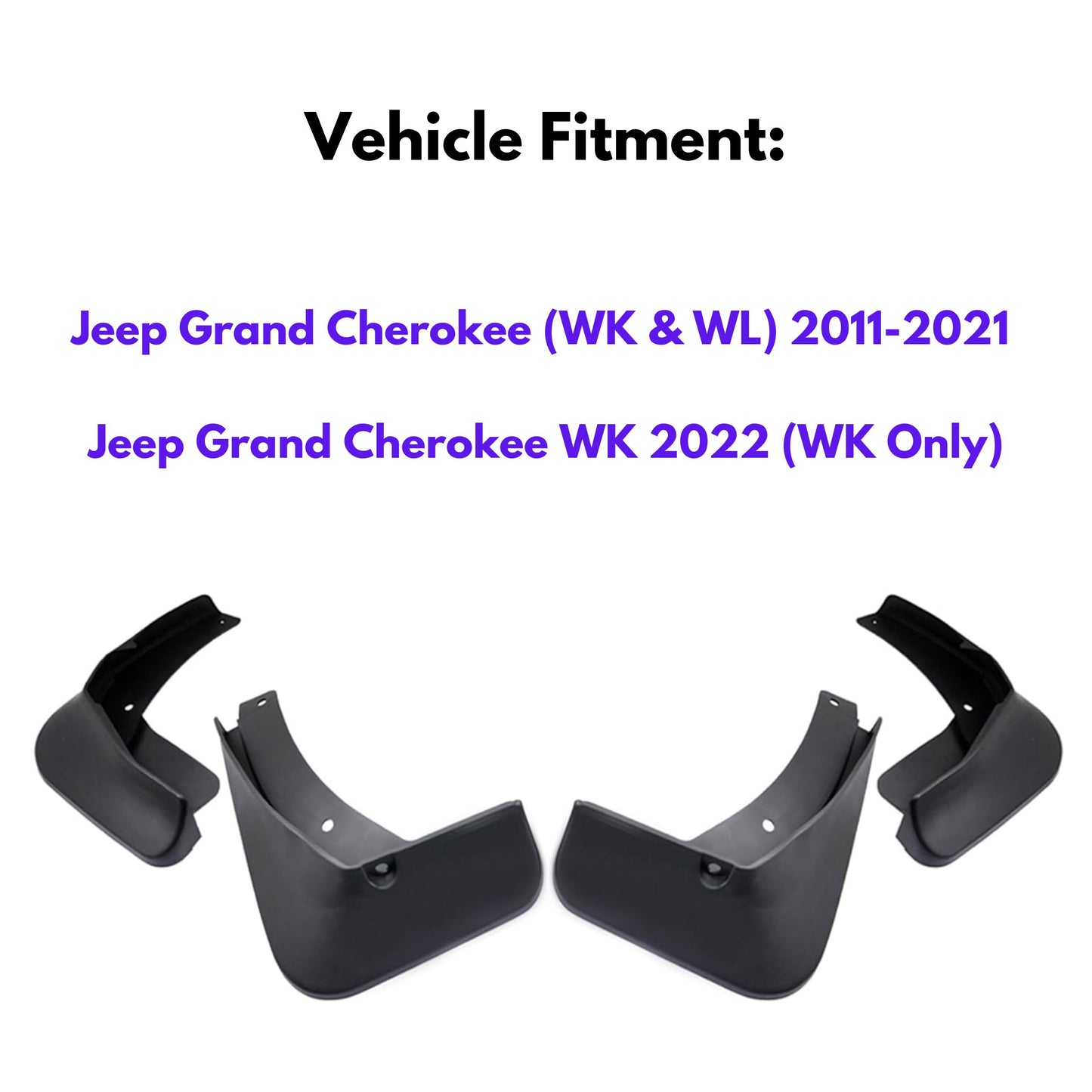 Mud Flap for Jeep Grand Cherokee (WK & WL) 2011-2021 , 4-Piece