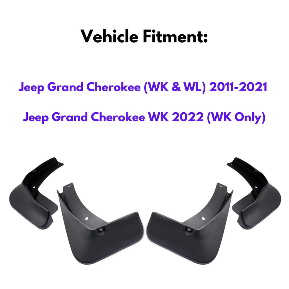 Mud Flap for Jeep Grand Cherokee (WK & WL) 2011-2021 , 4-Piece
