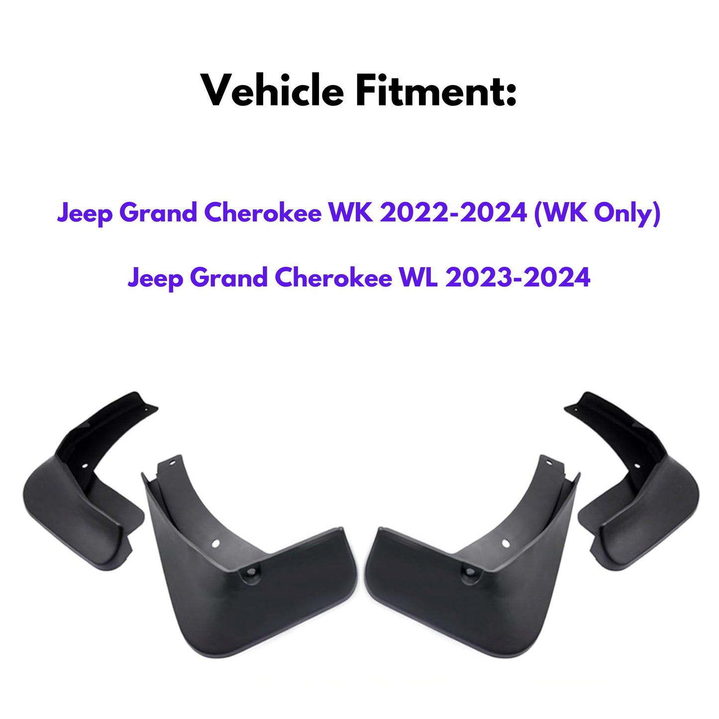 Mud Flap for Jeep Grand Cherokee WK 2022-2024 (WK Only), 4-Piece