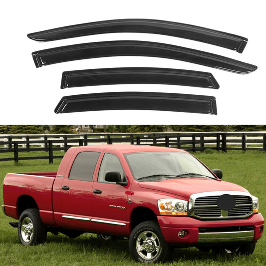 Pare-soleils pour Dodge Ram 1500 Quad Cab 2002-2008 et Dodge Ram 2500/3500 Quad Cab 2003-2009, 4 pièces