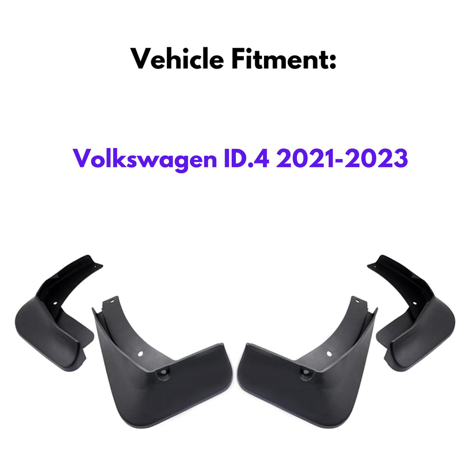 Bavette garde-boue pour Volkswagen ID.4 2021-2023, 4 pièces