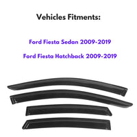 Pare-soleils pour Ford Fiesta Sedan 2009-2019 et Ford Fiesta Hatchback 2009-2019, 4 pièces