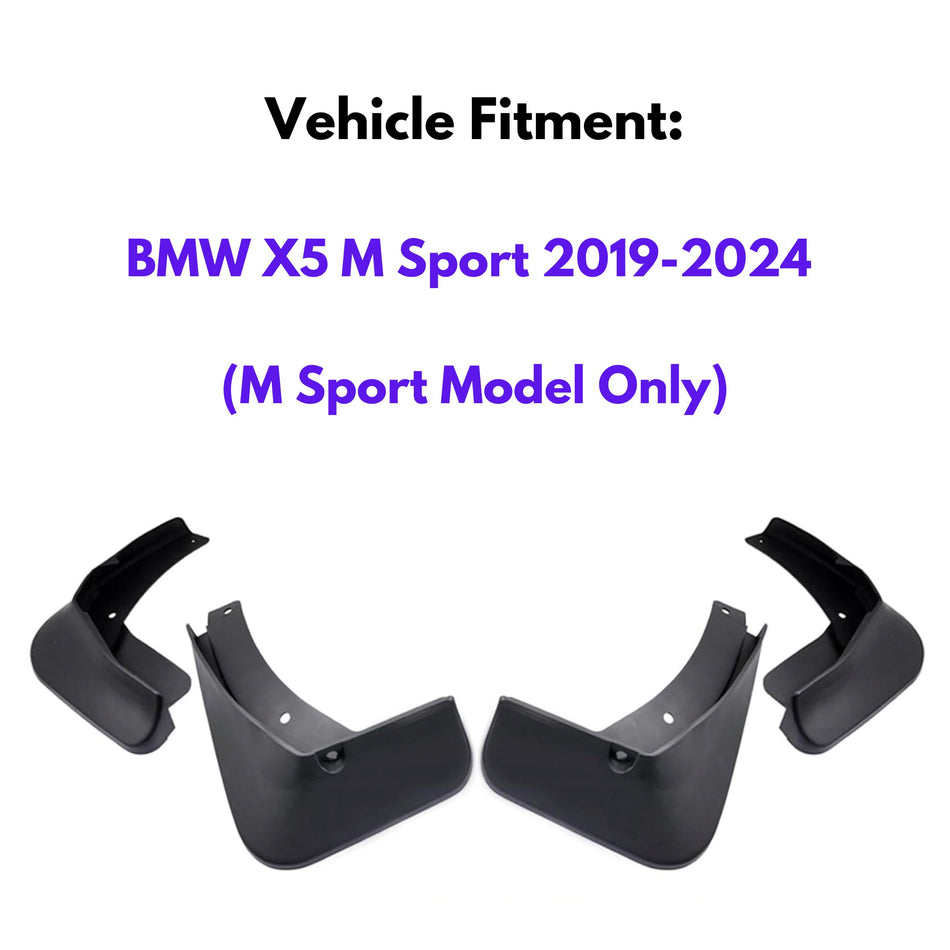 Mud Flap for BMW X5 M Sport 2019-2024 (M Sport Model Only), 4-Piece