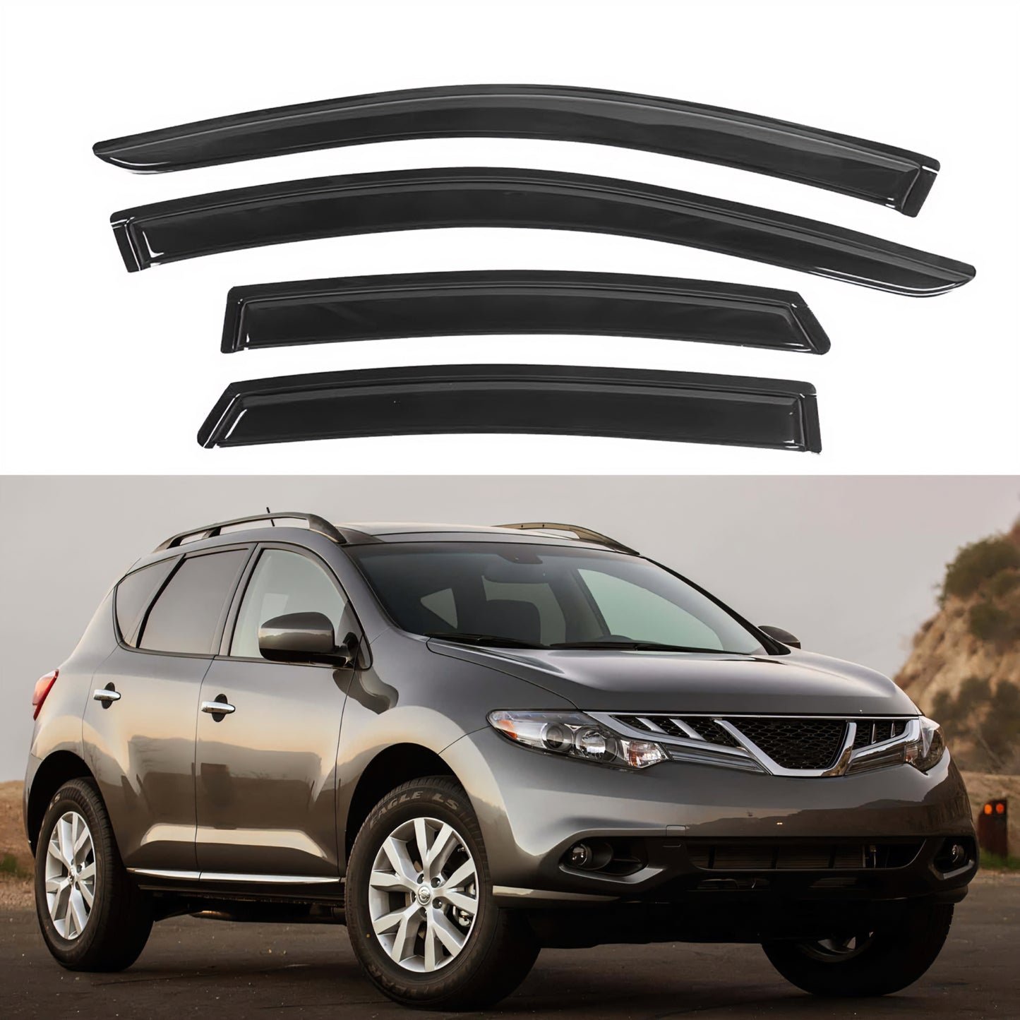 Pare-soleils pour Nissan Murano 2009-2014, 4 pièces