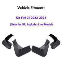 Mud Flap for Kia EV6 GT 2022-2023 (Only for GT, Excludes Line Model), 4-Piece